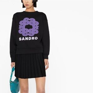SANDRO
Liberty logo-print sweatshirt